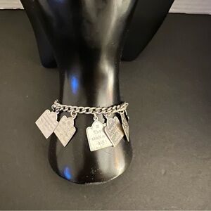 Good preowned vintage condition 10 Commandments bracelet